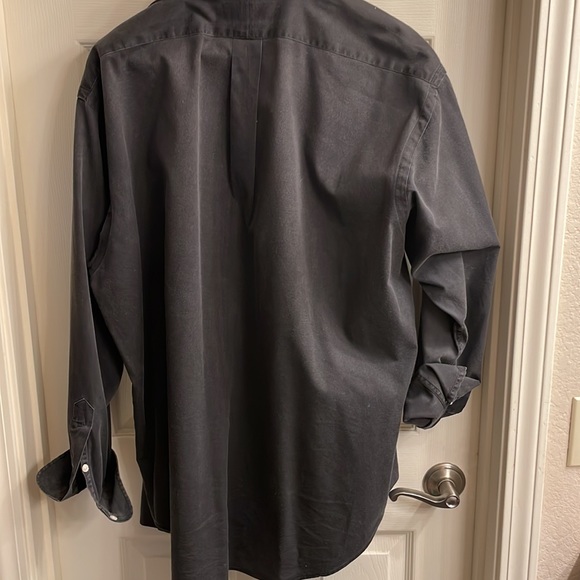 EUC Faded Black Ralph Lauren Long Sleeve Button Up Dress Shirt - Picture 4 of 4
